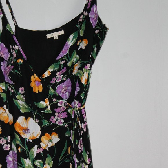 LE LIS Floral Wrap Maxi Dress / Medium NWOT - Picture 5 of 12